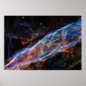 Poster Veil Nebula Supernova Reste Télescope Hubble (Devant)