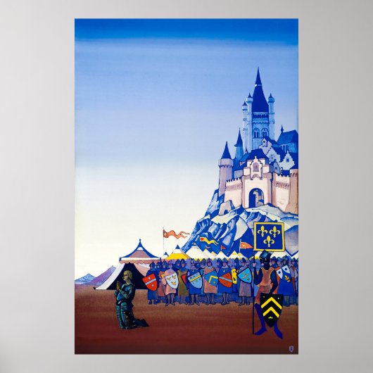 Poster Veillée de prière. Jeanne d'Arc par Nicholas Roeri (Devant)