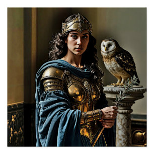 Poster Veillée silencieuse de Minerva - déesse romaine