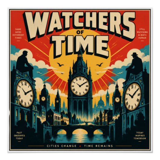Poster Veilleurs du temps (Devant)