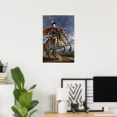 Poster Vélasquez - Philippe III à cheval 1631 (Bureau à domicile)