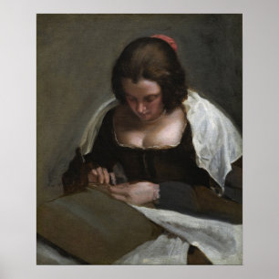Poster Velázquez - La femme-Needlewoman 1640