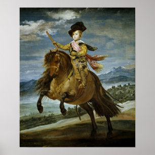 Poster Velázquez - Prince Baltasar Carlos à cheval 1635