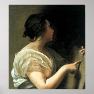 Poster Velázquez - Une femme déguisée en Sibylle 1648