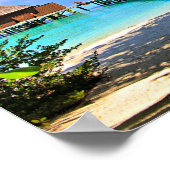 Poster Veligandu, scène tropicale des Maldives (Coin)