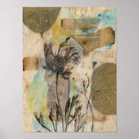 Poster Vellum Floral II (Devant)