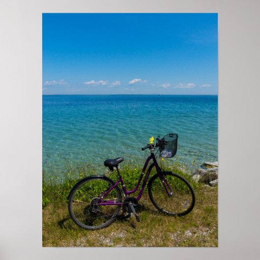 Poster Vélo À Mackinac (Devant)
