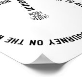 Poster Vélo Adventure Words (Coin)