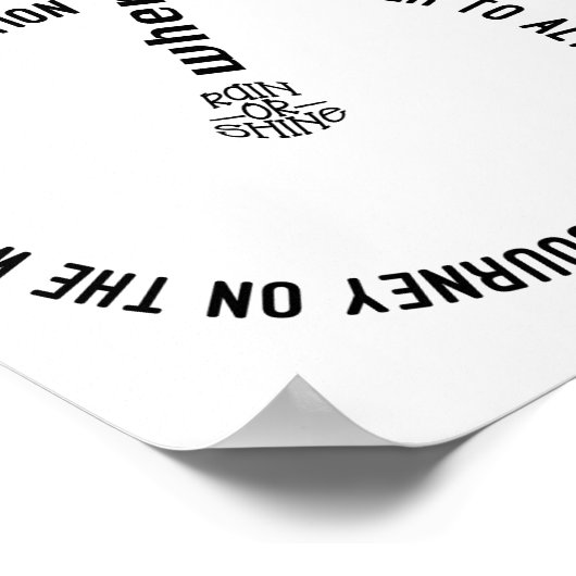 Poster Vélo Adventure Words (Coin)