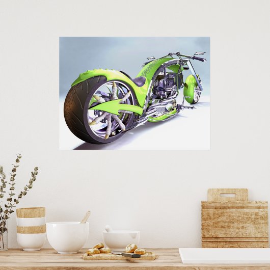 Poster Vélo aménagé (Cuisine)