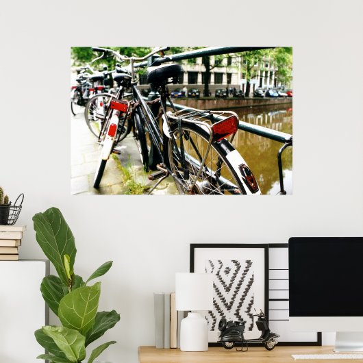 Poster Vélo Amsterdam (Bureau à domicile)