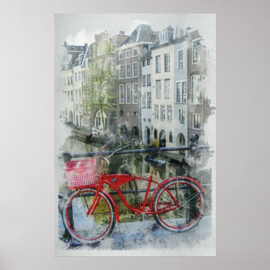 Poster Vélo, Amsterdam (Devant)