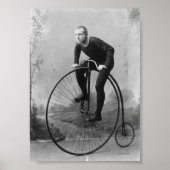 Poster Vélo avec grande roue avant (Devant)
