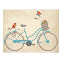 Vélo avec oiseaux