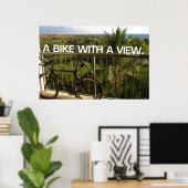 Poster Vélo avec vue (Bureau à domicile)