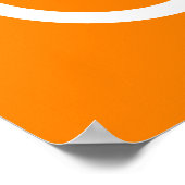 Poster Vélo blanc et orange (Coin)