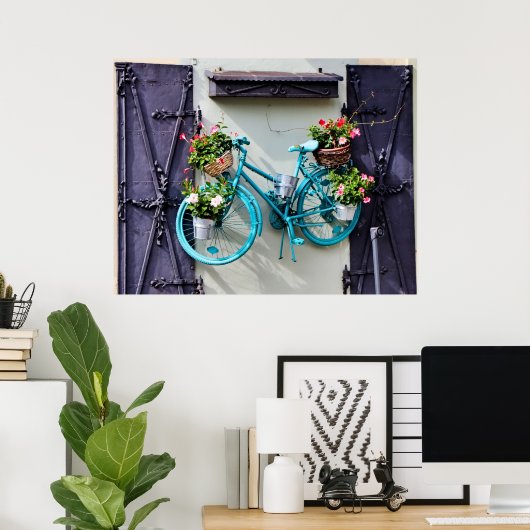 Poster Vélo bleu (Bureau à domicile)