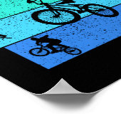 Poster Vélo BMX enfants garçons performance (Coin)