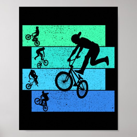 Poster Vélo BMX enfants garçons performance (Devant)