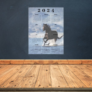 Poster Vélo Brown à travers le calendrier Water 2024