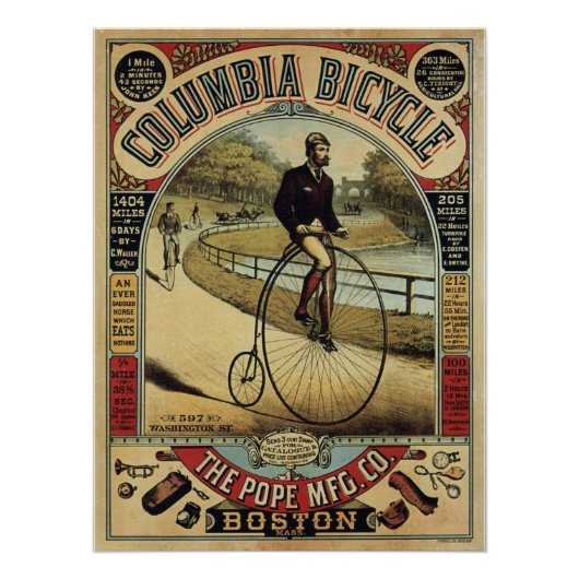 Poster Vélo Columbia (Devant)