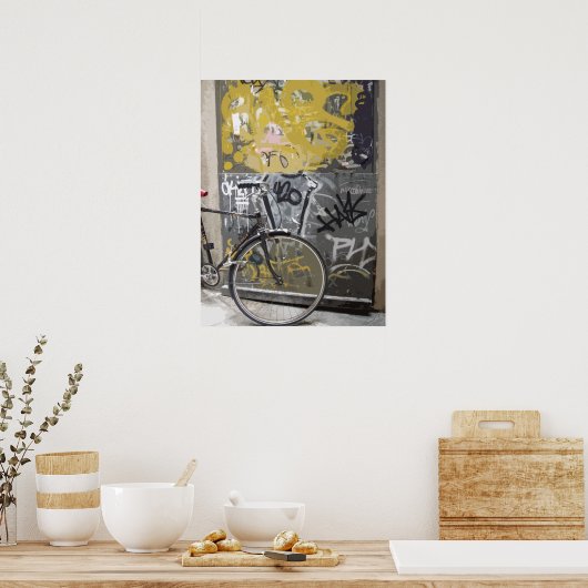 Poster Vélo de Barcelone (Cuisine)