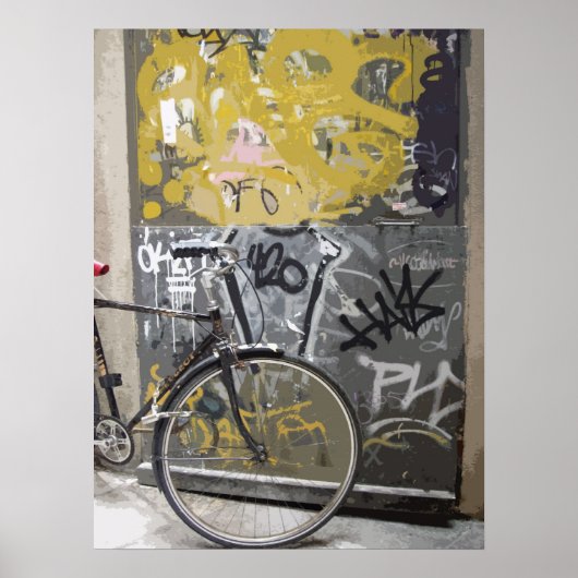 Poster Vélo de Barcelone (Devant)