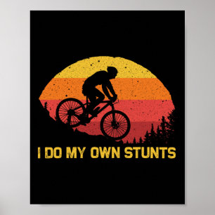 Poster Vélo de montagne cool pour hommes femmes cycliste