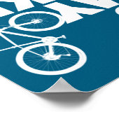 Poster Vélo de montagne drôle (Coin)