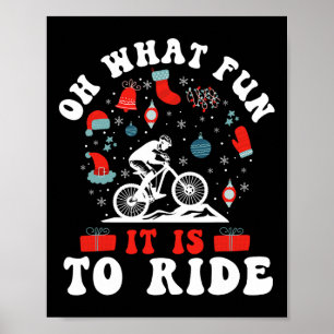 Poster Vélo de montagne Enduro Mtb en descente à Noël