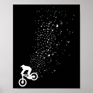 Poster Vélo de Montagne Mtb Vélo Descente Cyclisme Cyclis