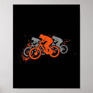 Poster Vélo de Montagne Mtb VTT Cyclisme