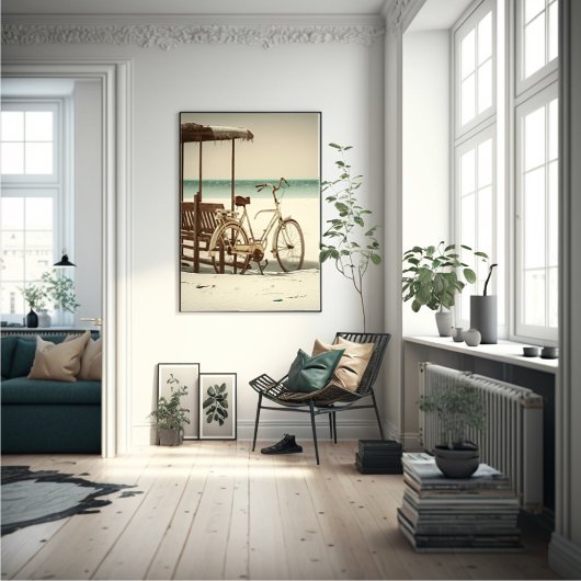 Poster Vélo de plage