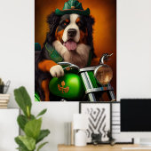 Poster Vélo de randonnée bernois Saint-Patrick (Bureau à domicile)
