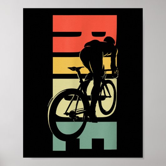 Poster Vélo de route à vélo (Devant)