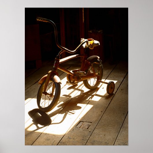Poster Vélo d'enfant à l'ancienne minoterie (Devant)