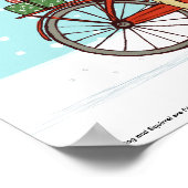 Poster Vélo d'équitation de chien avec l'écureuil ami Whi (Coin)