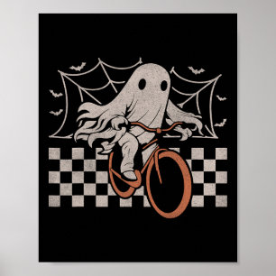Poster Vélo Fantôme Halloween Costume Ghoul Biker