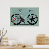 Poster Vélo Fixie (Cuisine)