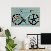 Poster Vélo Fixie (Bureau à domicile)