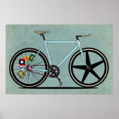 Poster Vélo Fixie (Devant)