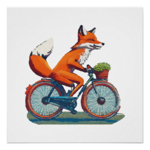 Poster Vélo Fox