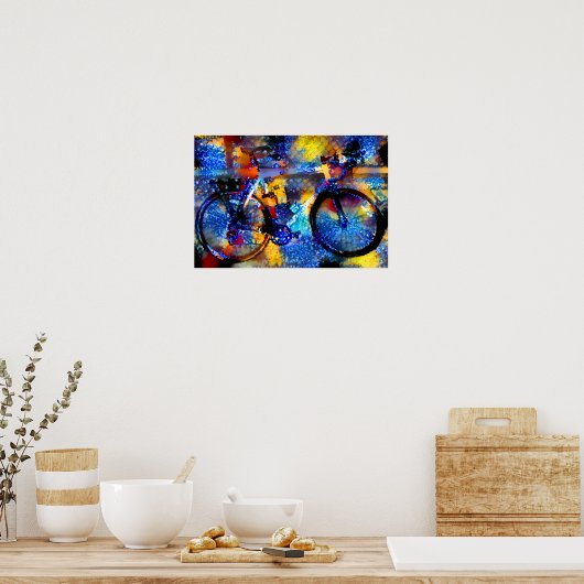Poster Vélo fracturé (Cuisine)