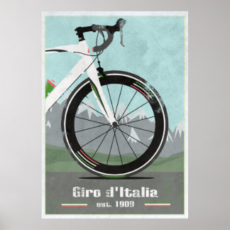 POSTER VÉLO GIRO D'ITALIE