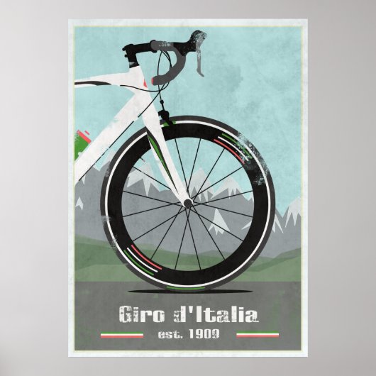 POSTER VÉLO GIRO D'ITALIE (Devant)