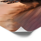 Poster Vélo Imaginaire Pig équitation (Coin)