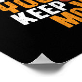 Poster Vélo Inspirationnel Citation Vie Comme Vélo D'Équi (Coin)