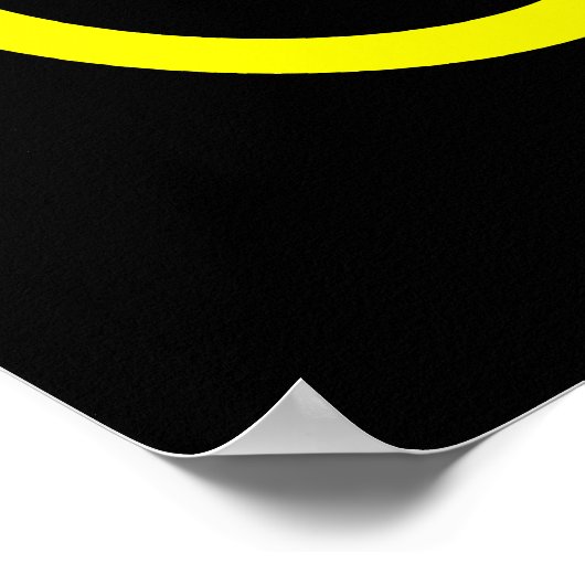 Poster Vélo jaune (Coin)