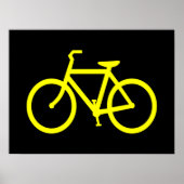 Poster Vélo jaune (Devant)