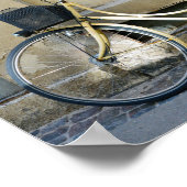 Poster Vélo Jaune, Copenhague, Danemark (Coin)